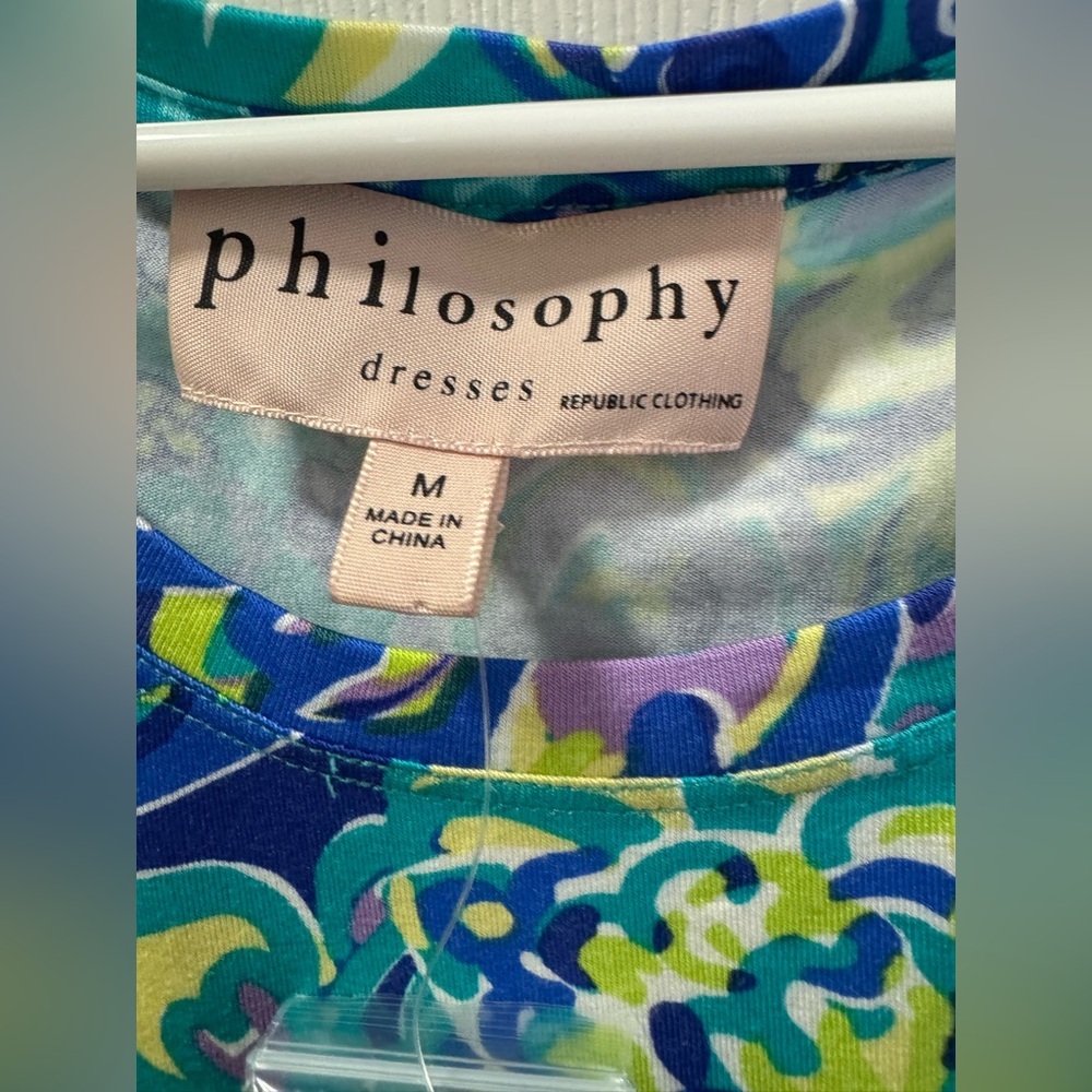 Philosophy Peacock Dress M - Picture 4 of 6
